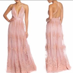 Brand new vici antonia maxi dress mauve color